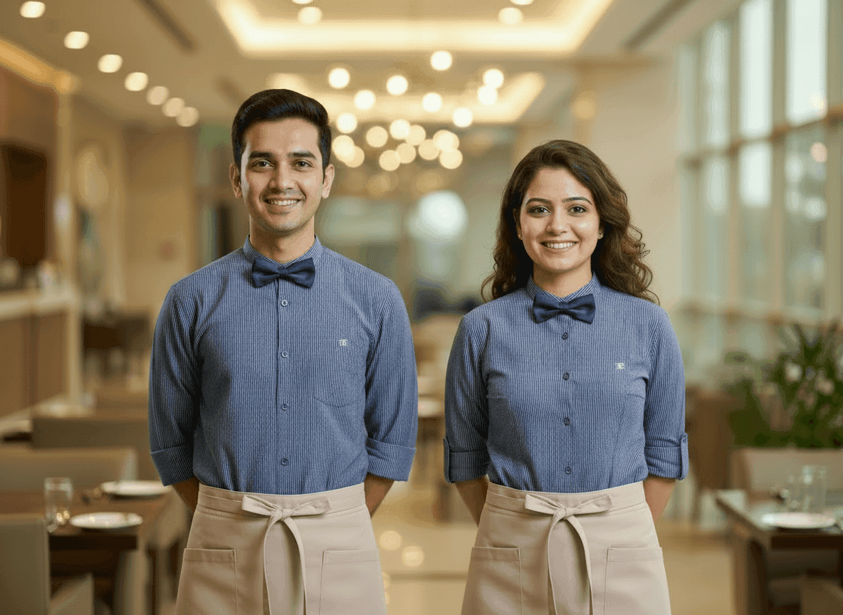 Restaurant and catering staff uniforms India